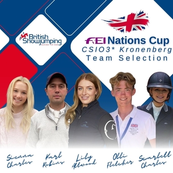 British Showjumping Team announced for CSIO3* Kronenberg FEI Nations Cup British Showjumping Team announced for CSIO3* Kronenberg FEI Nations Cup